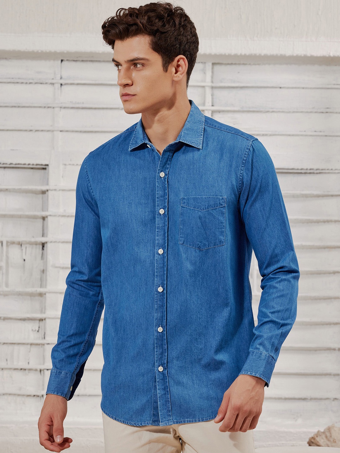 

Red Flame Men Opaque Casual Shirt, Blue