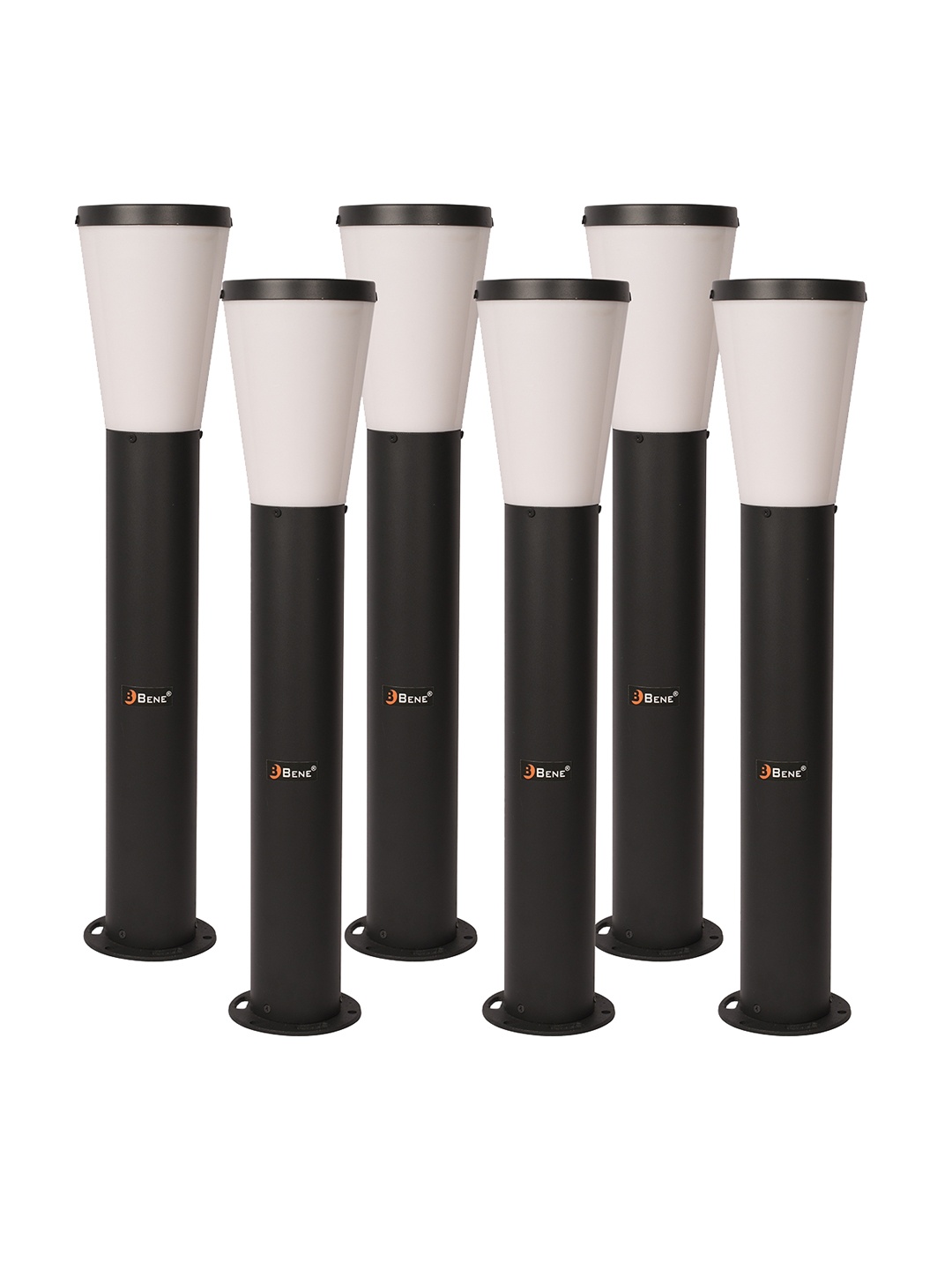 

BENE Palermo Bollard Grey & White 6 Pieces Abstract Shaped Outdoor Lamps