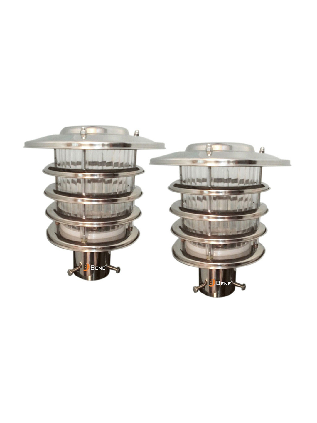 

BENE 2 Pieces Grey Metal Outdoor Lamps