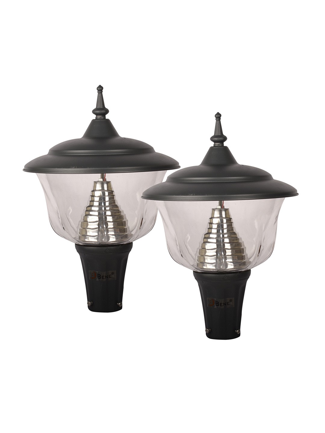 

BENE Adam Grey & Black 2 Pcs Metal Waterproof & Rustproof Outdoor Lamps