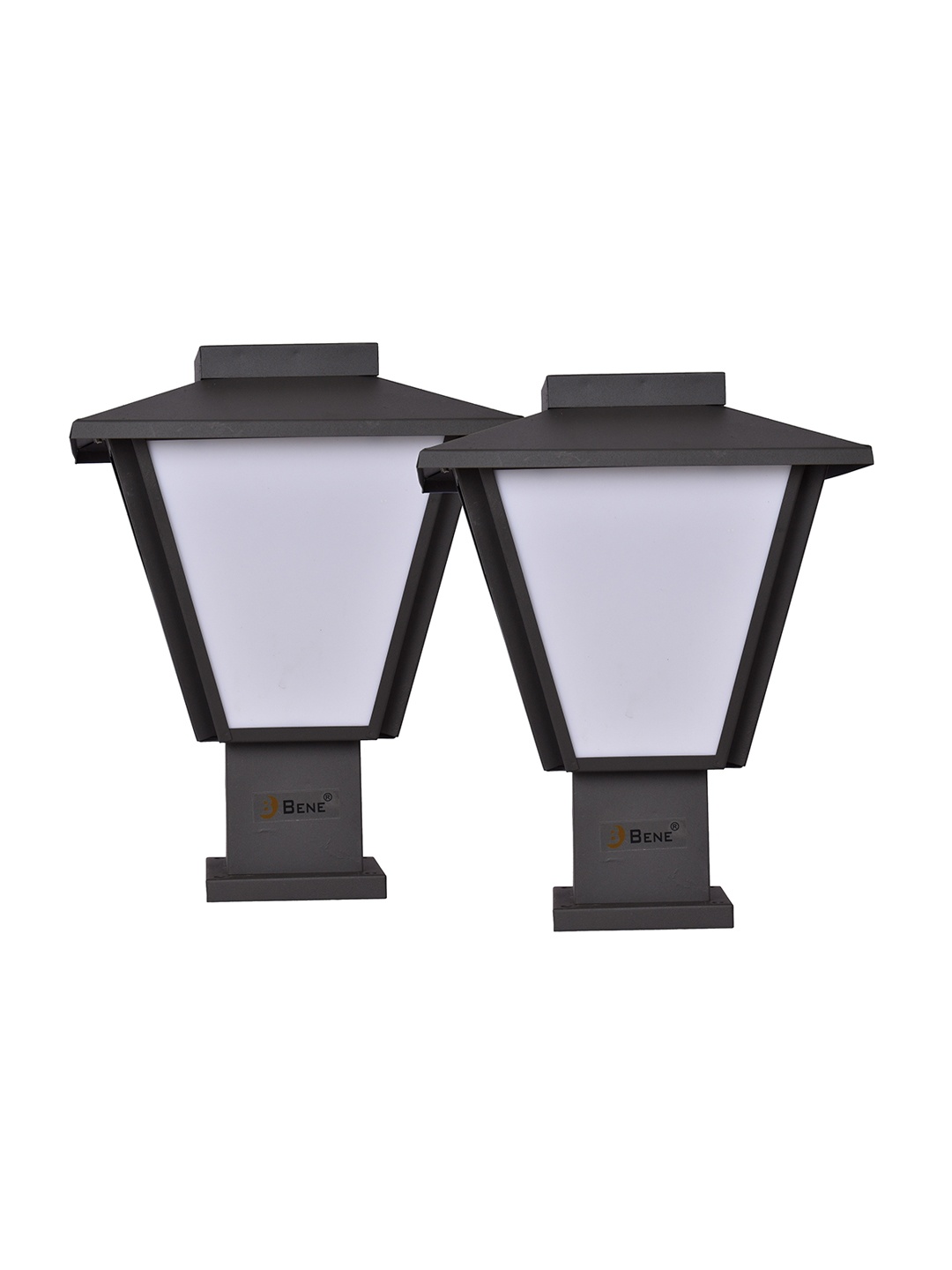 

BENE Oslo Grey & White 2 Pieces Waterproof & Rustproof Outdoor Lamps