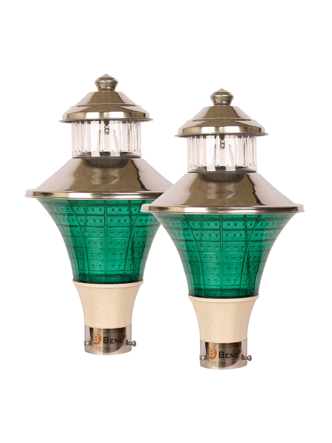 

BENE Volos Grey & Green 2 Pieces Waterproof & Rustproof Outdoor Lamps