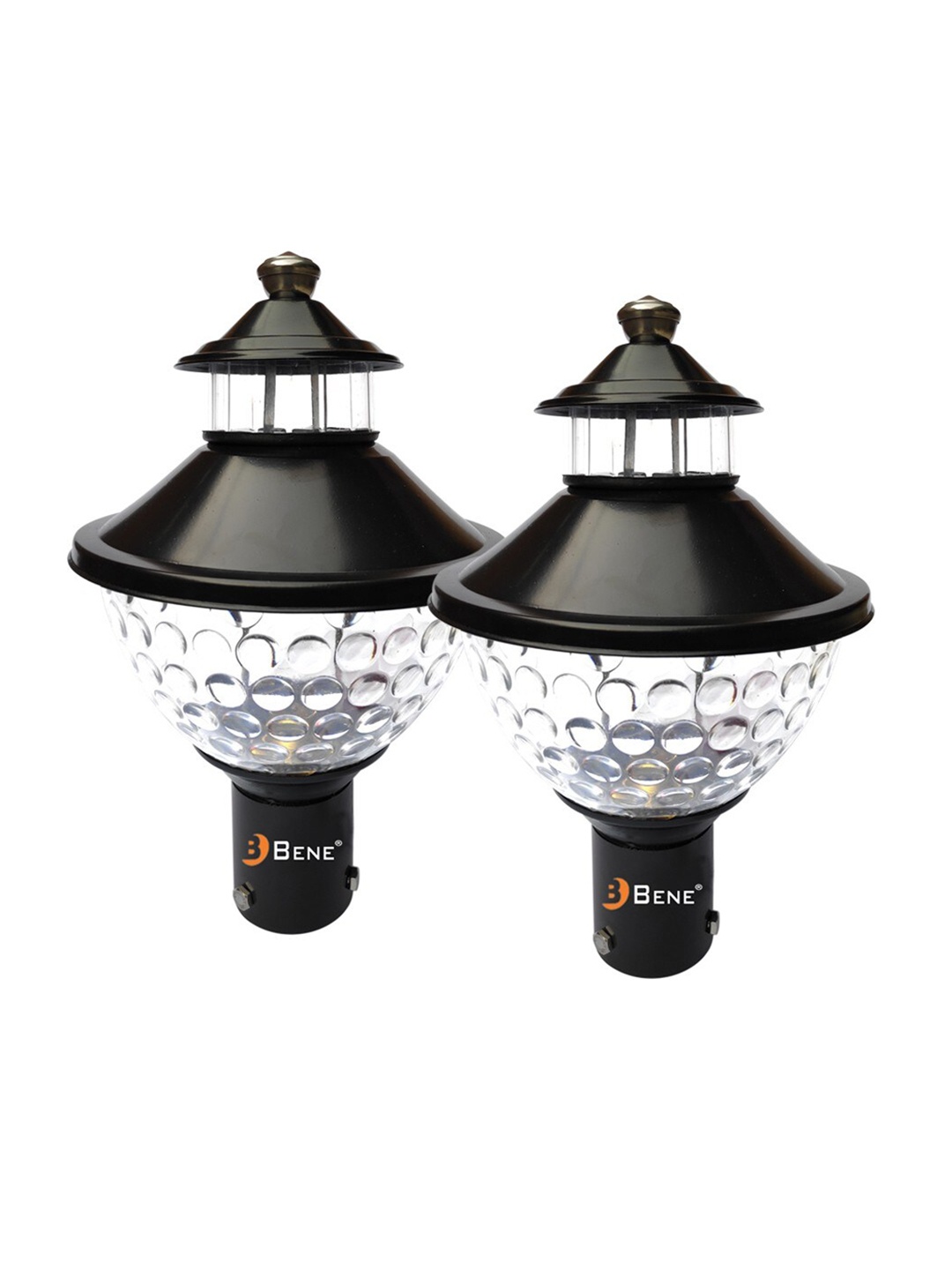 

BENE Capo Black 2 Pieces Textured Abstract Shaped Self-Assembly Outdoor Lamps