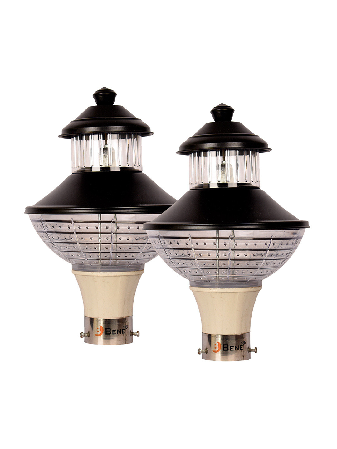 

BENE Pablo Black & Beige 2Pcs Textured Self-Assembly Outdoor Lamps