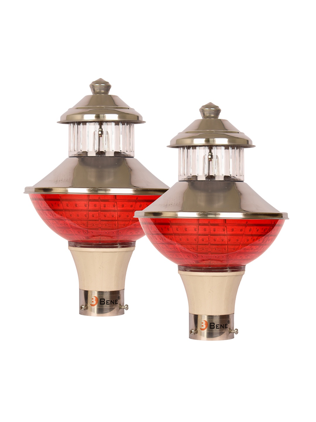 

BENE Pablo Grey & Red 2 Pieces Waterproof & Rustproof Semi Sphere Outdoor Lamps