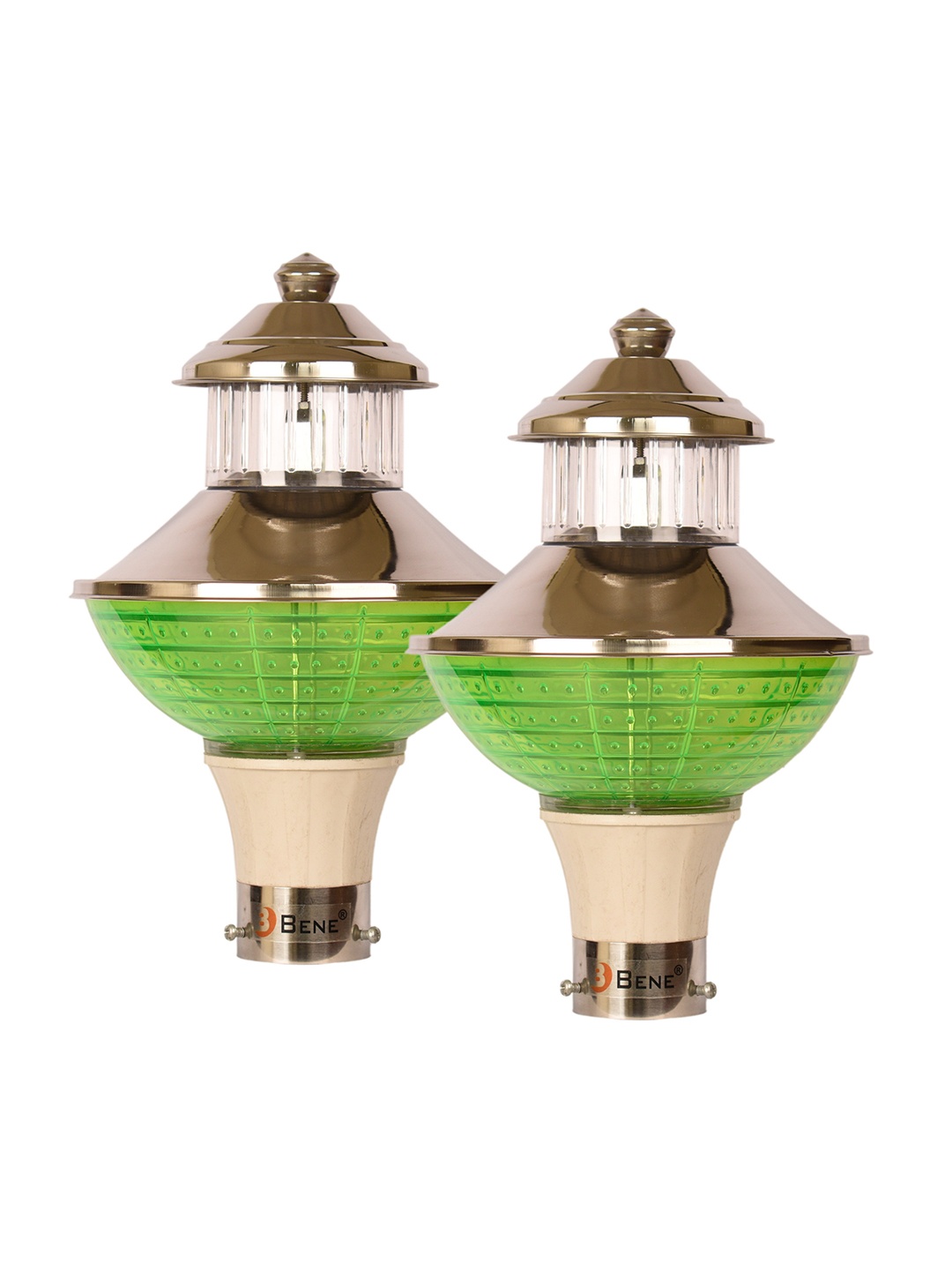 

BENE Pablo 2 Pieces Grey & Green Metal Self-Assembly Outdoor Lamps