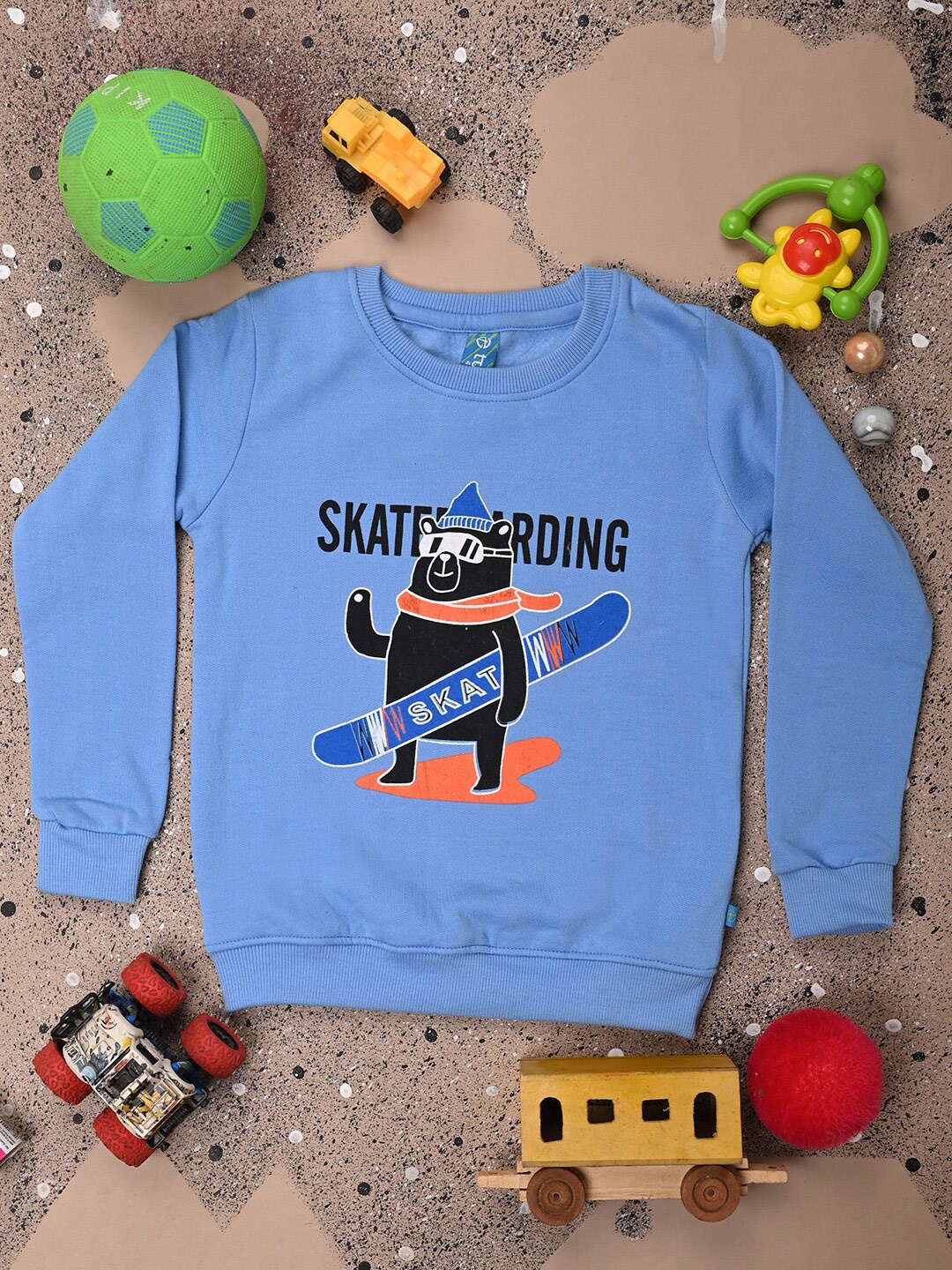 

V-Mart Boys Printed Pullover Sweatshirt, Blue