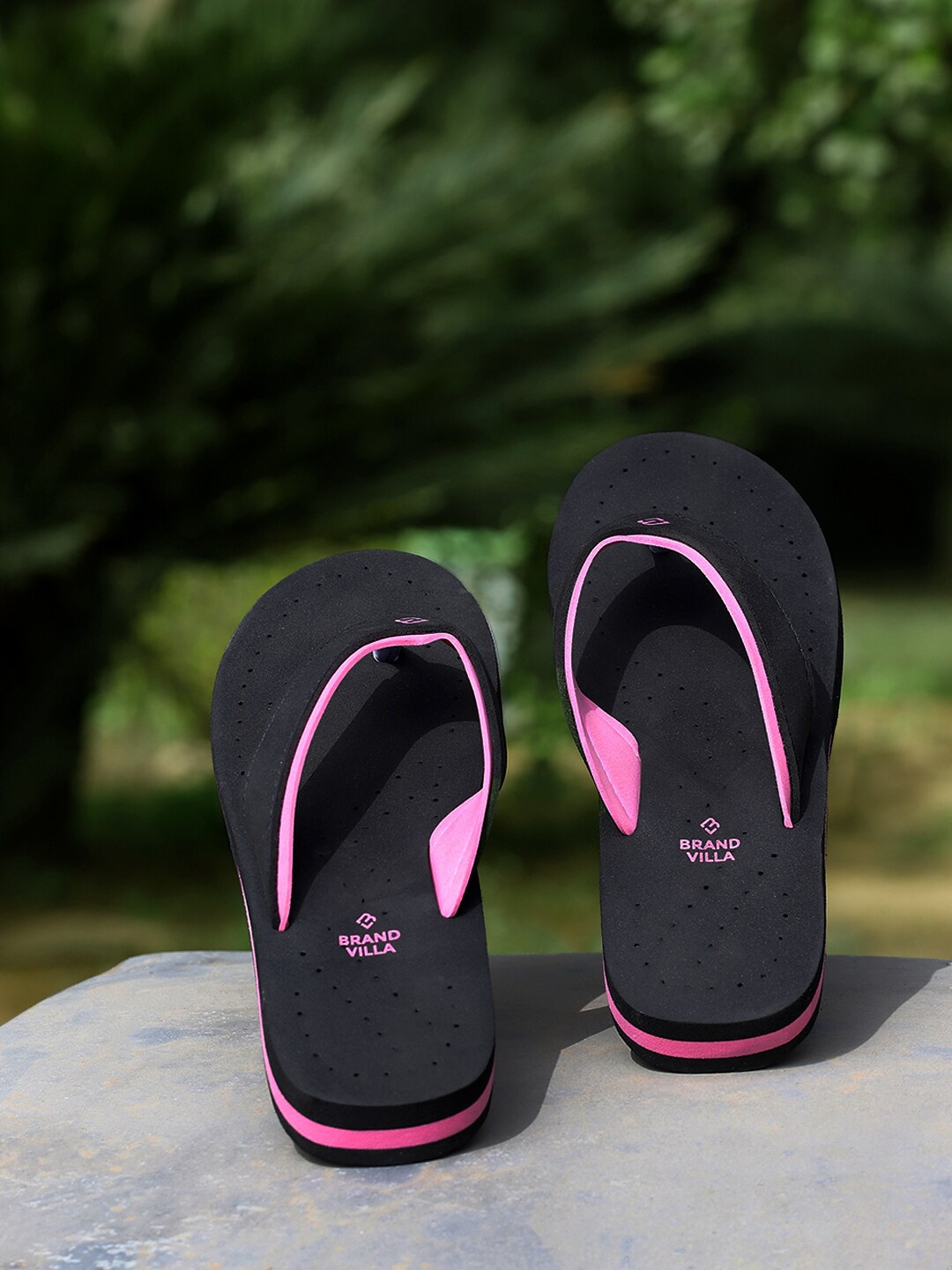 

BRAND VILLA Women Thong Flip-Flops, Pink