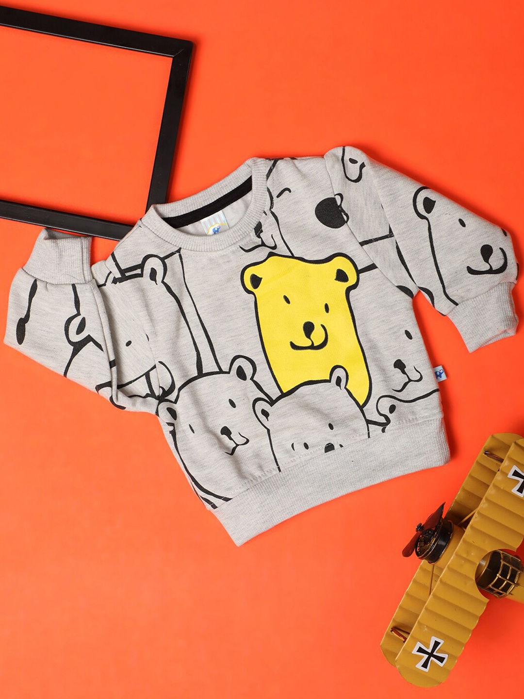 

V-Mart Kids Printed Pullover Sweatshirt, Grey