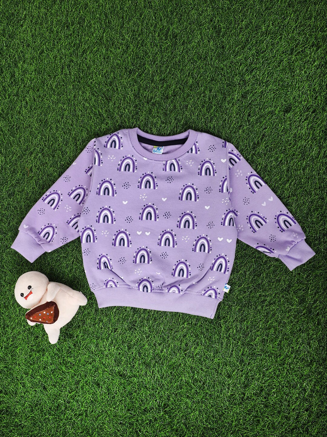 

V-Mart Kids Printed Round Neck Sweatshirt, Lavender