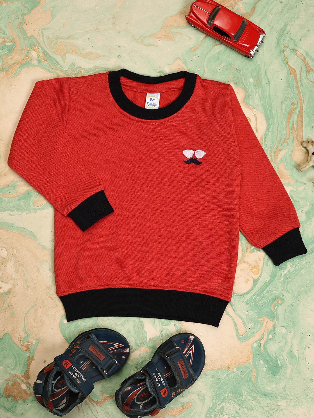 

V-Mart Infants Solid Pullover Sweatshirt, Red