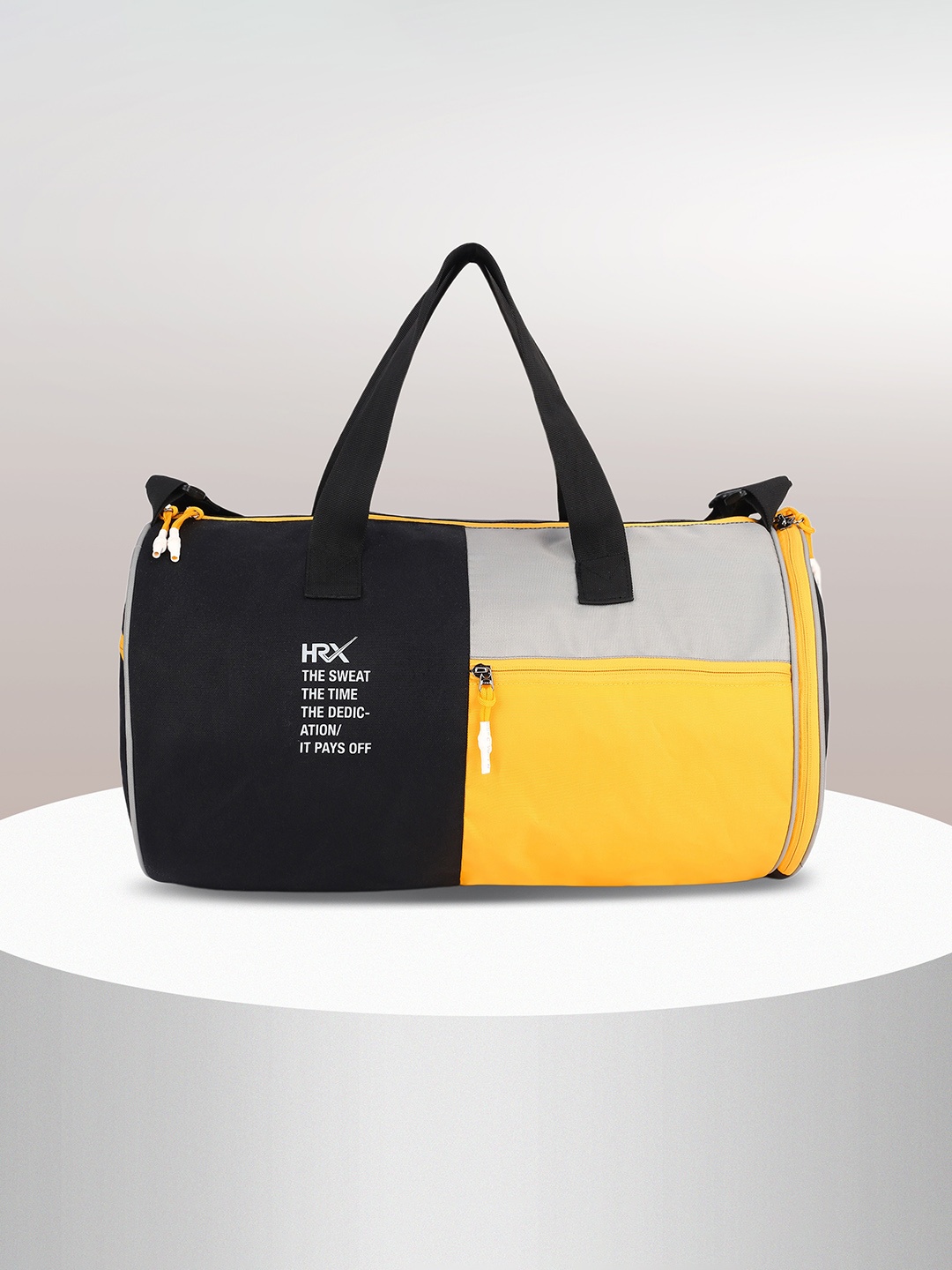 

HRX by Hrithik Roshan Unisex Colorblocked Duffel Bag, Black