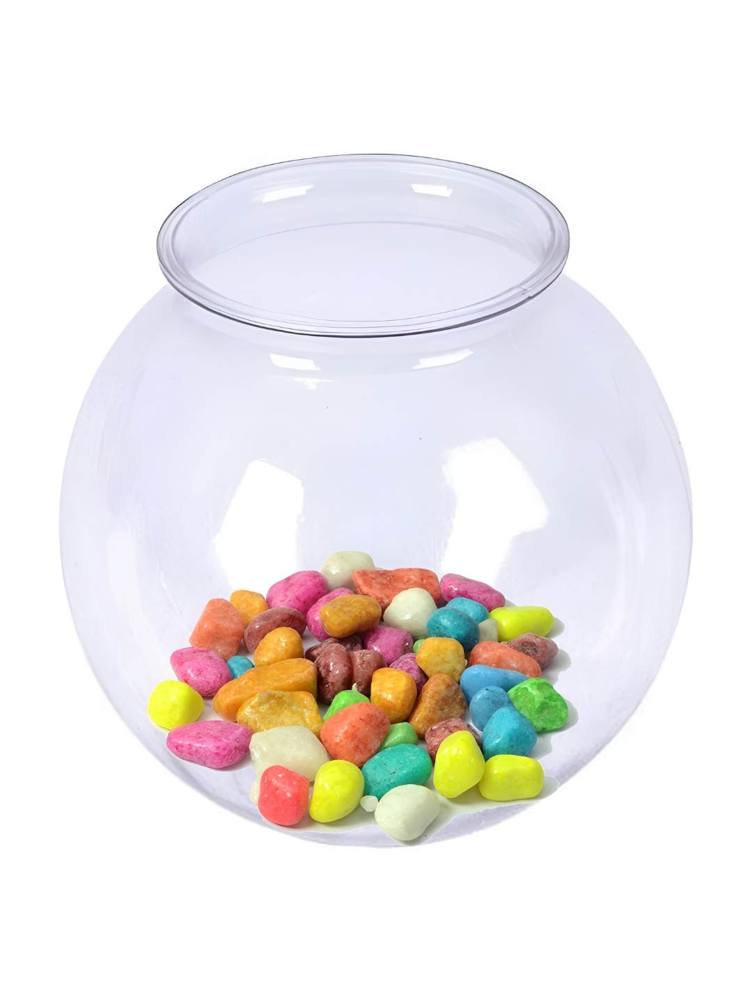 

Afast Transparent Glass Fish Bowl With Stones