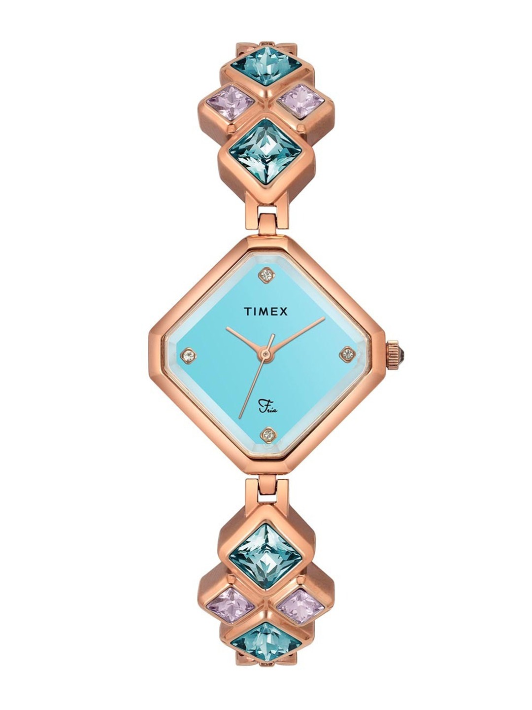 

Timex Women Mother of Pearl Dial & Metal Straps Analogue Watch TWEL17202, White