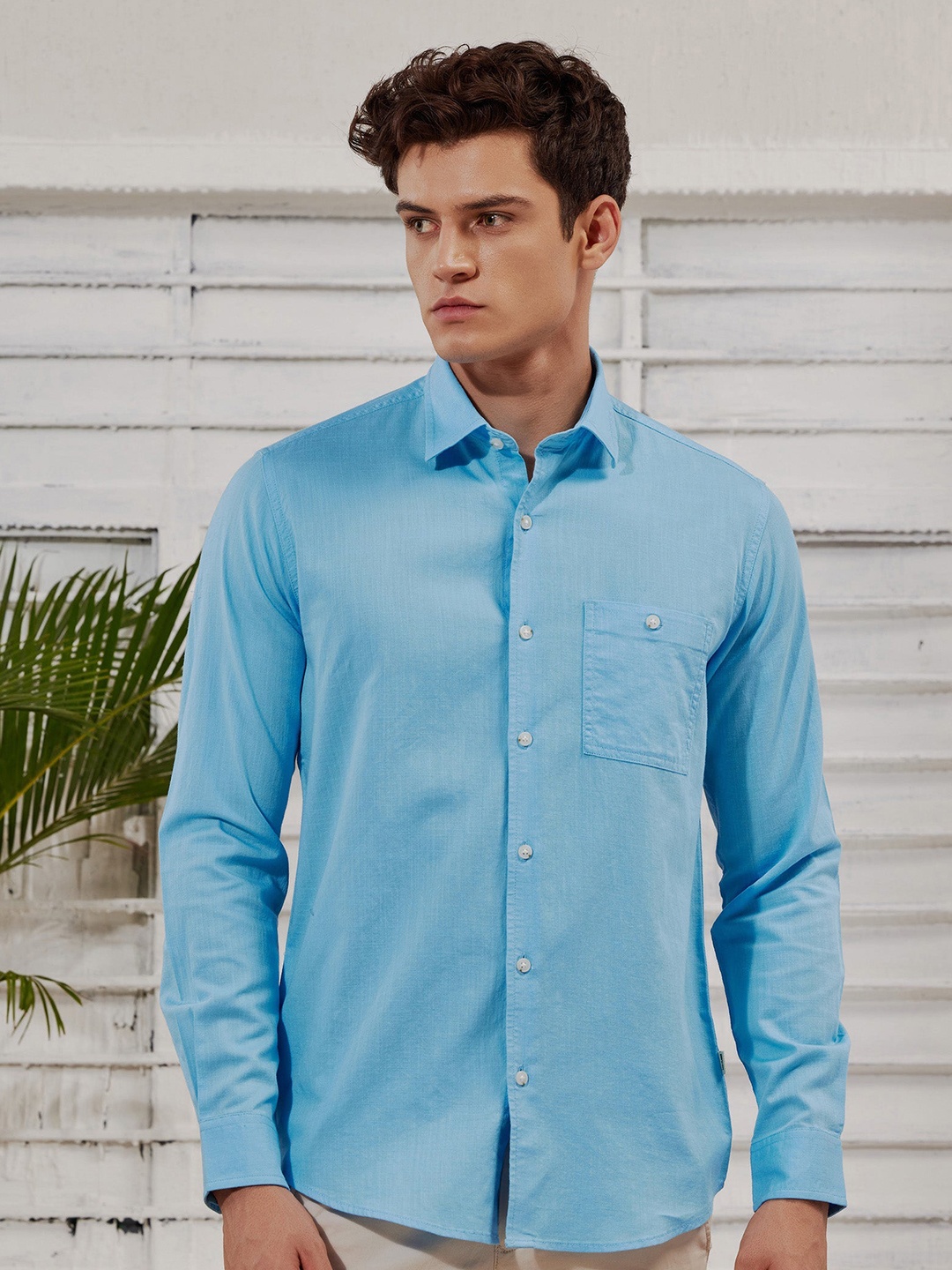 

Red Flame Men Opaque Casual Shirt, Blue