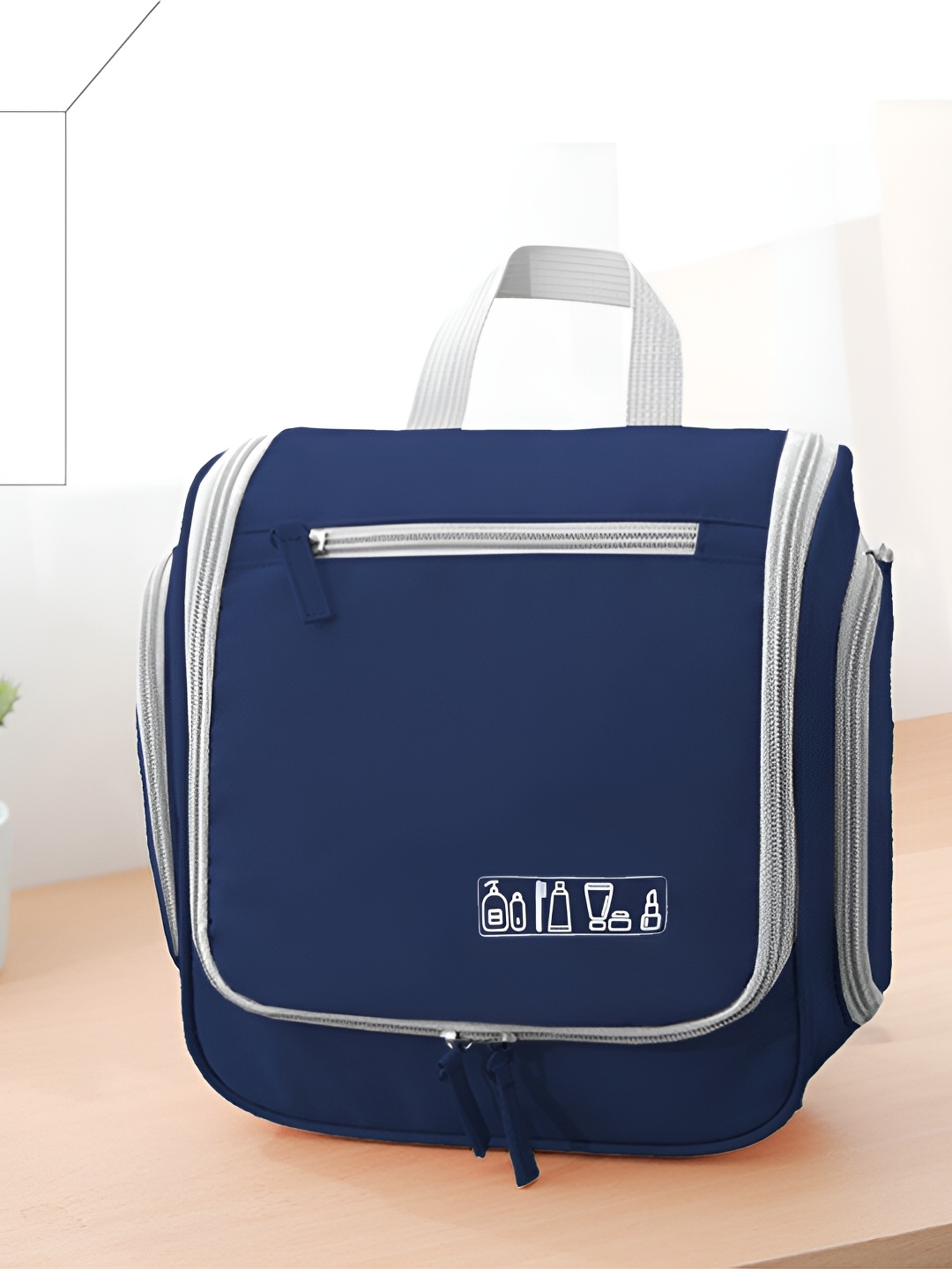 

Cortina Navy Blue Water Resistant Makeup Organiser