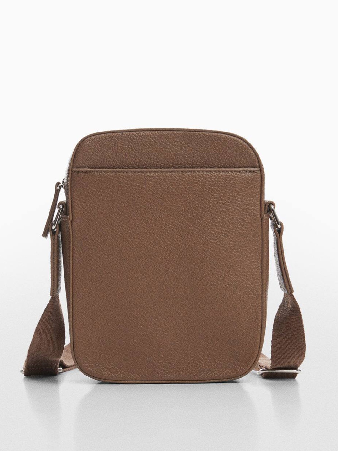 

MANGO MAN Men Textured Messenger Bag, Brown