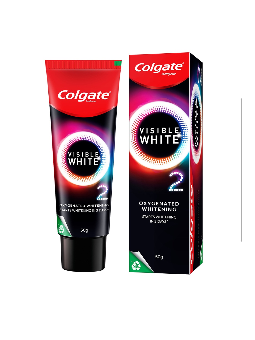 

Colgate Visible White O2 Teeth Whitening Toothpaste - 50 g, Black