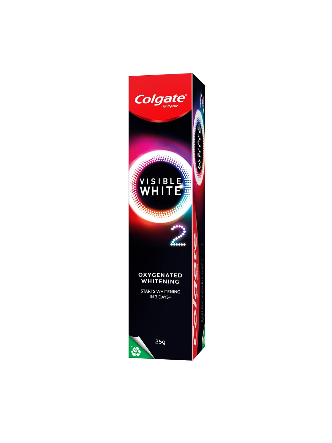 

Colgate Visible White O2 Teeth Whitening Toothpaste - 25g, Black