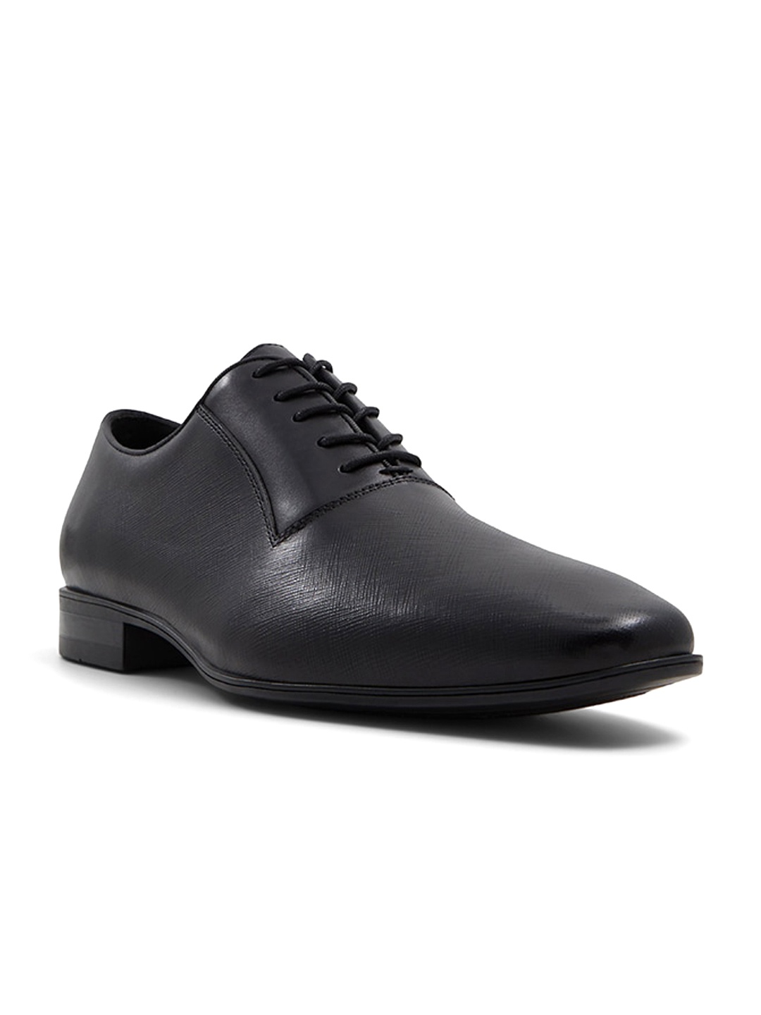 

ALDO Men Textured Leather Formal Derbys, Black