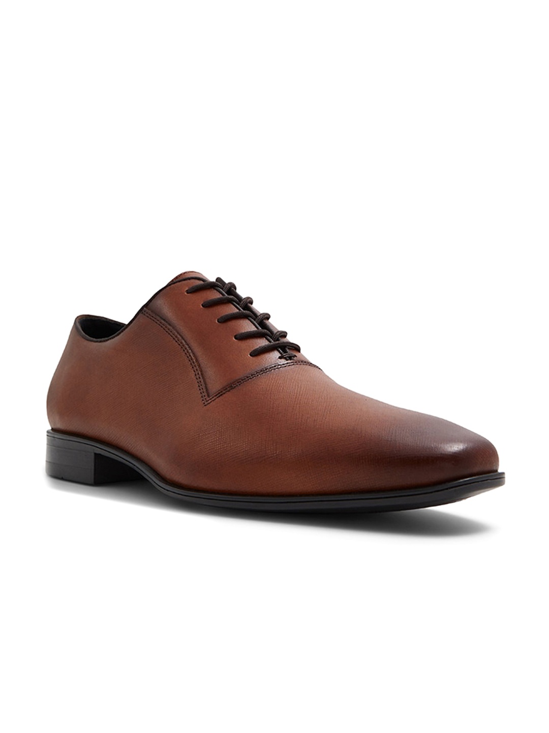 

ALDO Men Leather Formal Derbys, Tan