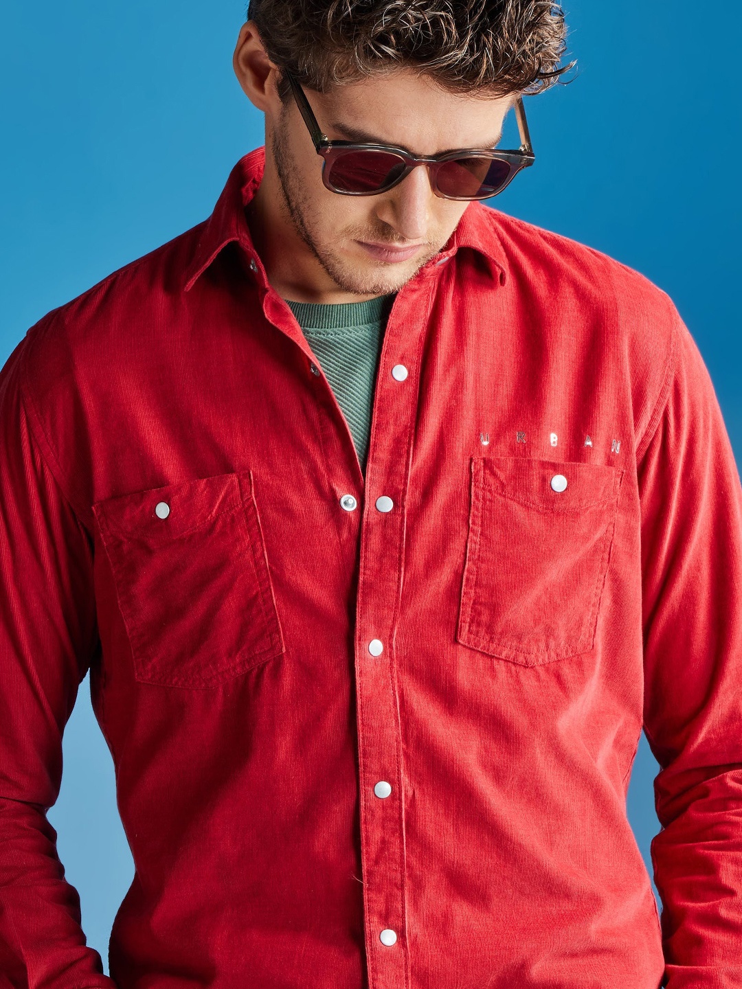 

Red Flame Men Opaque Casual Shirt