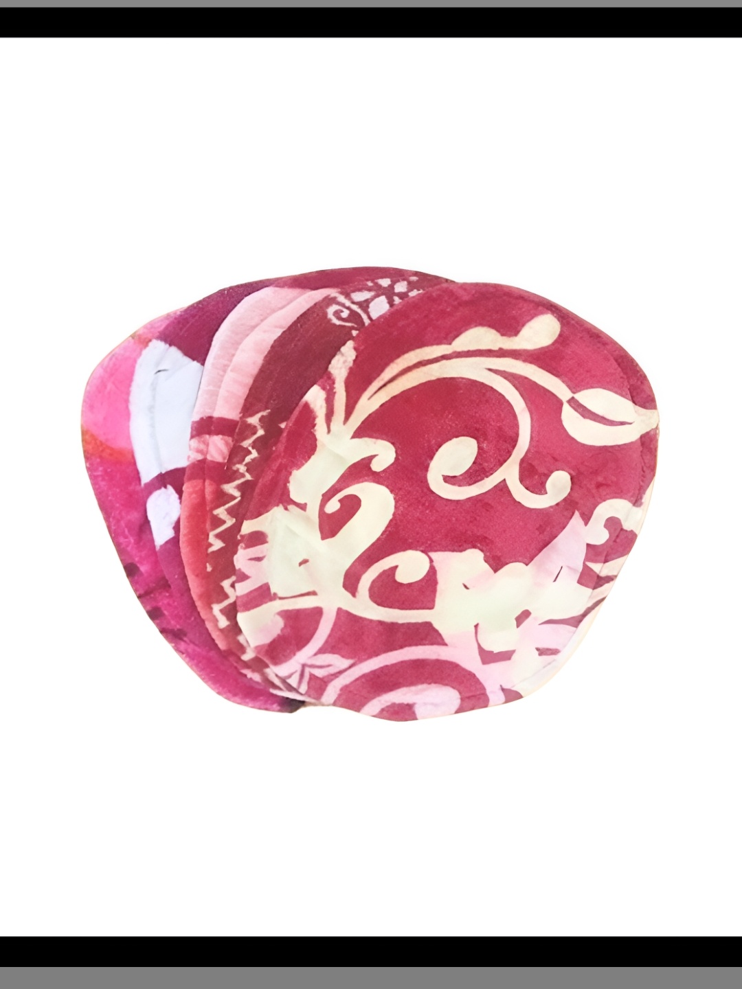 

Supreme Home Collective 5-Pcs Pink & White Printed Anti-Skid Doormats