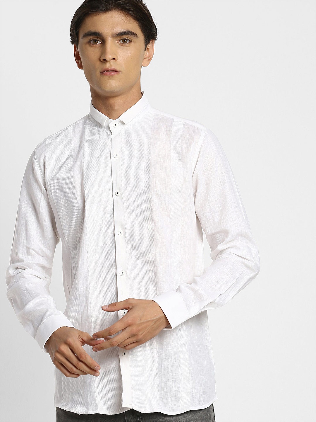 

Stori Slim Fit Cotton Casual Shirt, White