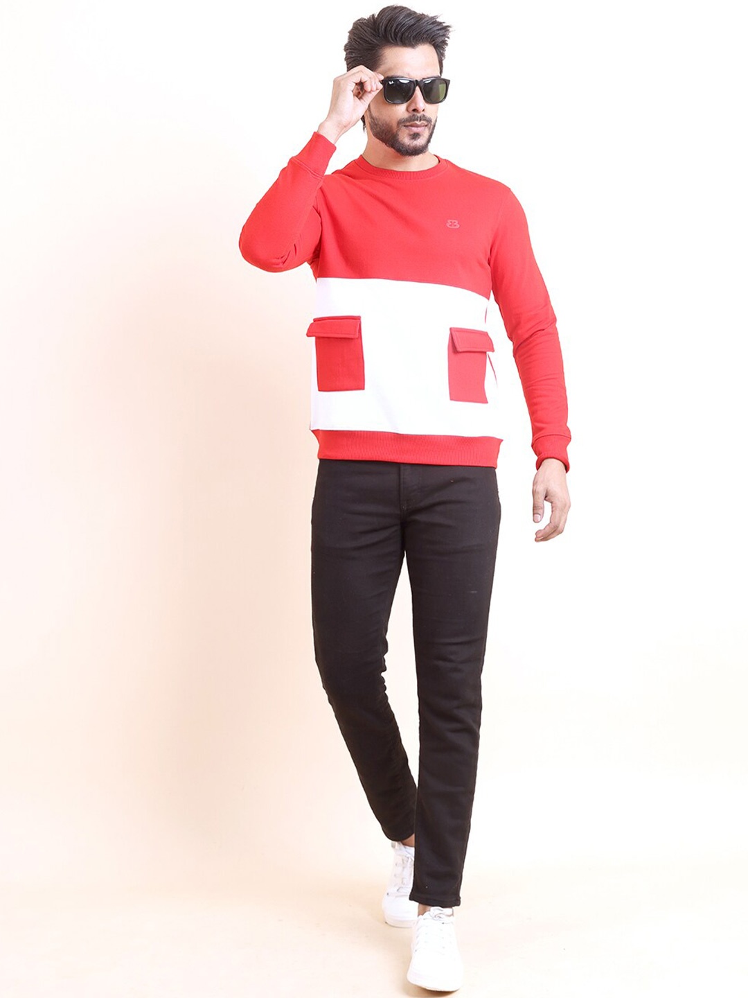 

berry blues Pullover Sweatshirt, Red