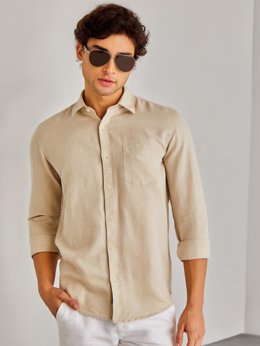 

Red Flame Men Opaque Casual Shirt, Grey