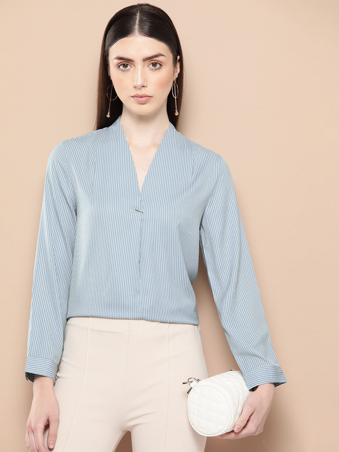 

her by invictus Striped Top, Blue