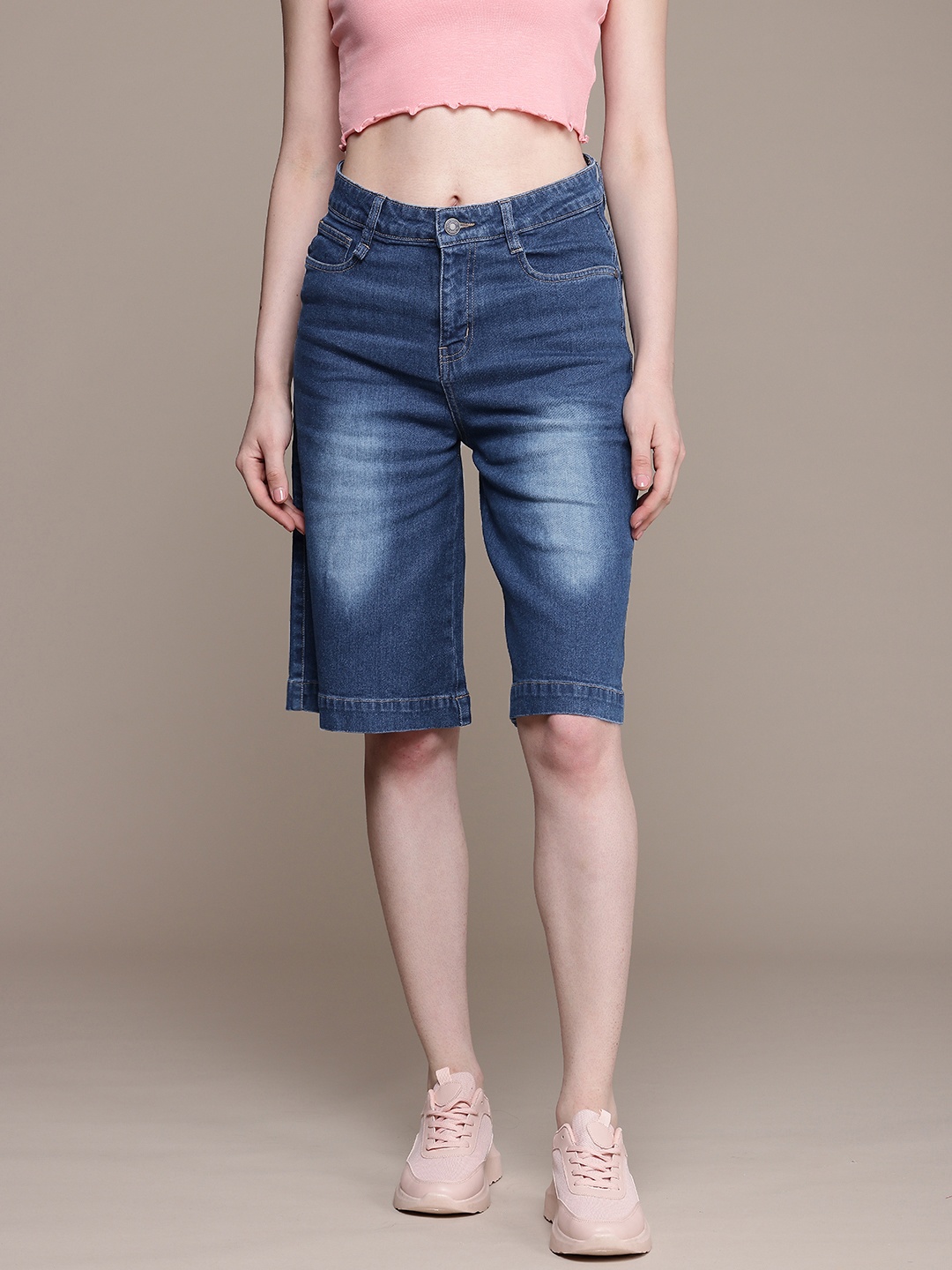 

Roadster Women Denim Shorts, Blue