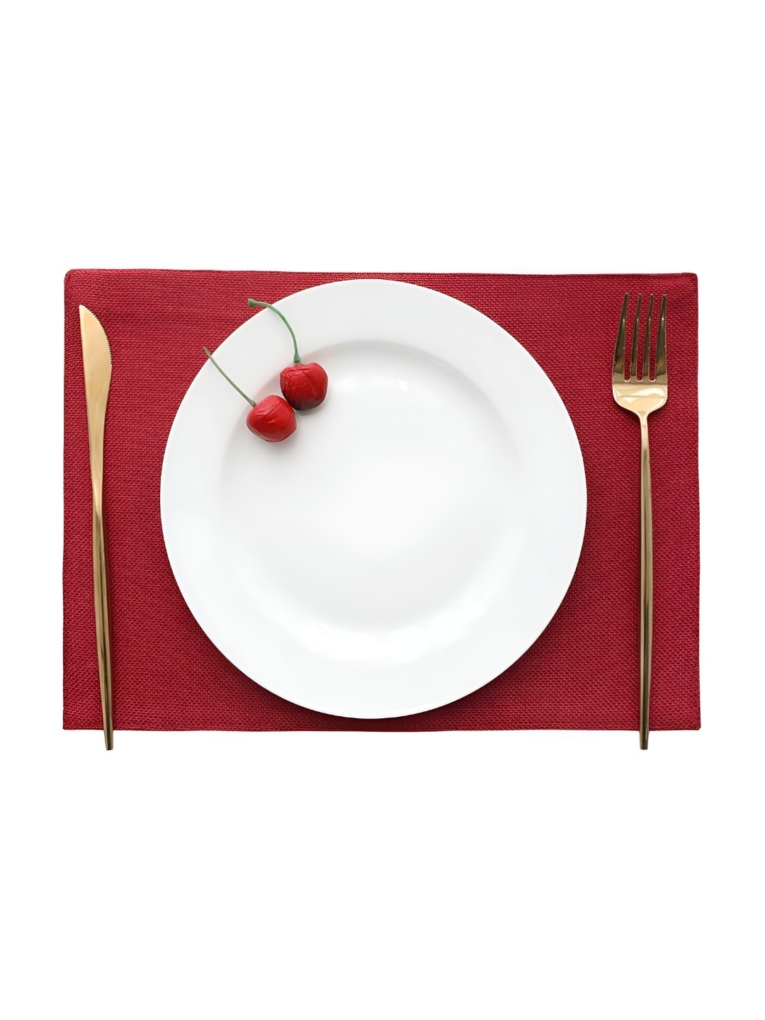 

CASA-NEST Red 6 Pieces Jute Table Placemats