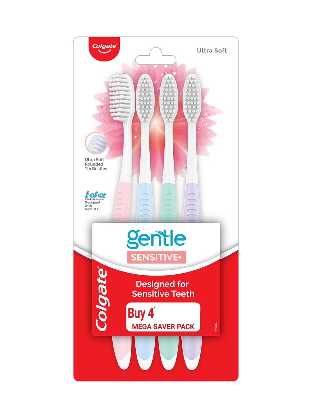 

Colgate Set Of 4 Gentle Sensitive Ultra Soft Bristles Toothbrush, Multi