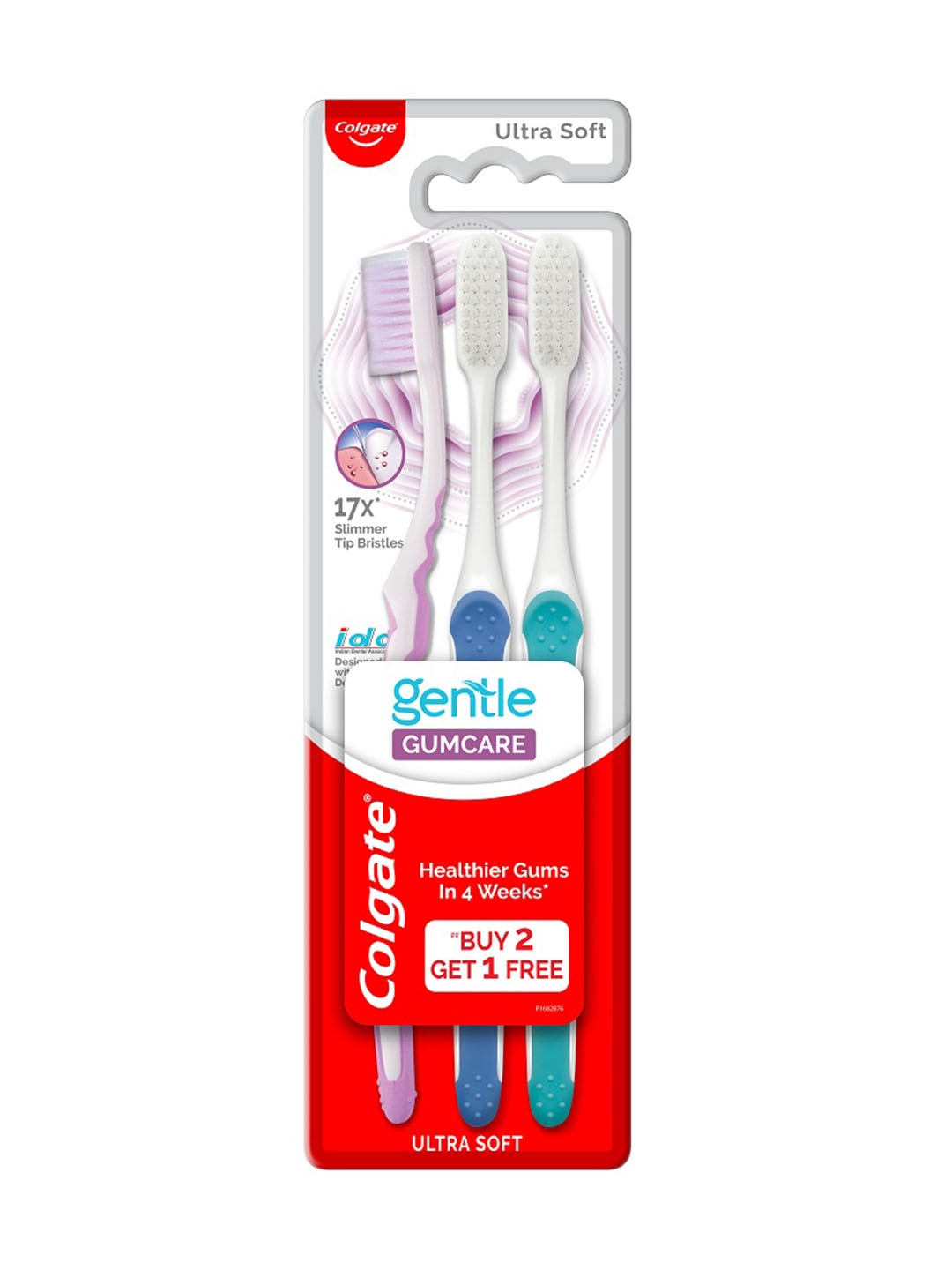 

Colgate Gentle Gumcare Toothbrush Combo For Healthier Gums - Buy 2 Get 1 Free, Multi