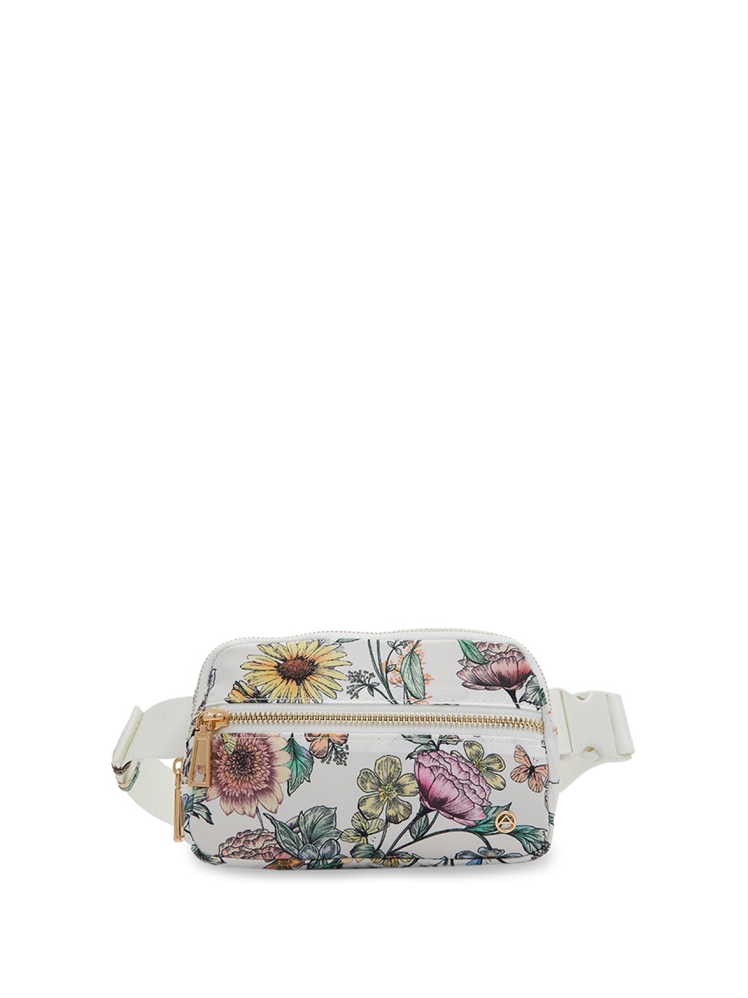 

ALDO Floral Printed Waist Pouch, Off white