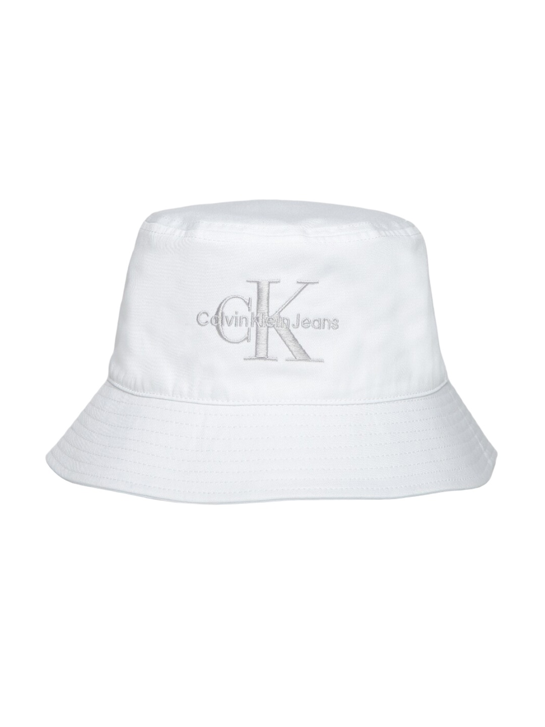 

Calvin Klein Men Embroidered Organic Cotton Bucket Hat, White