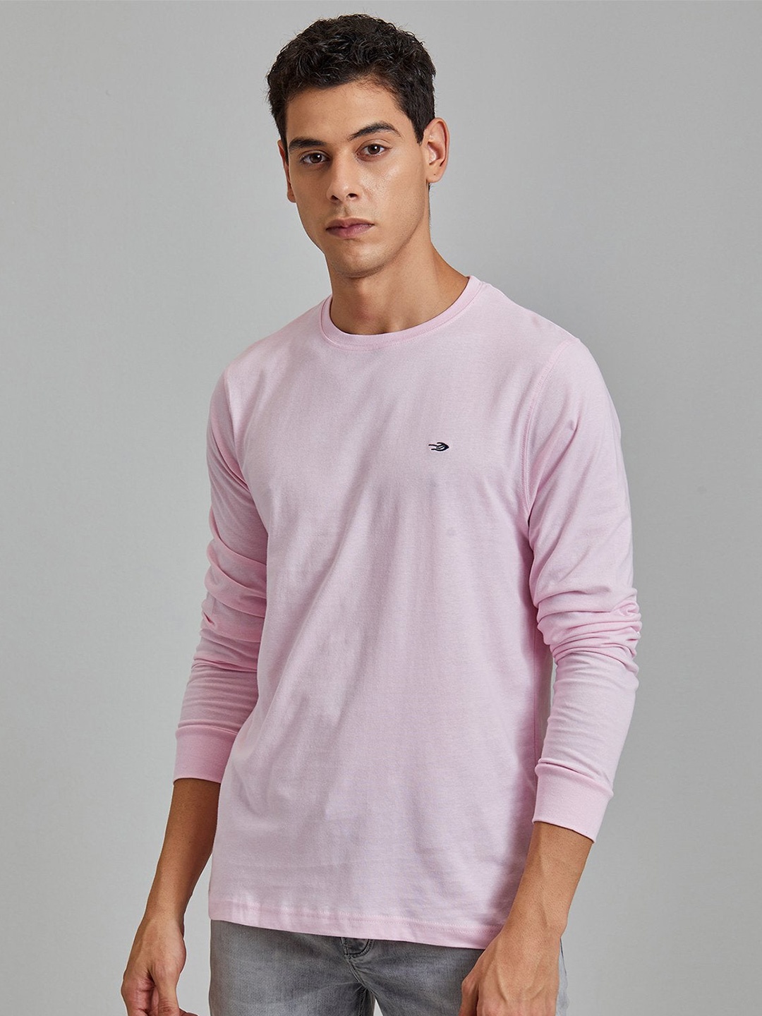 

Red Flame Men Pockets T-shirt, Pink