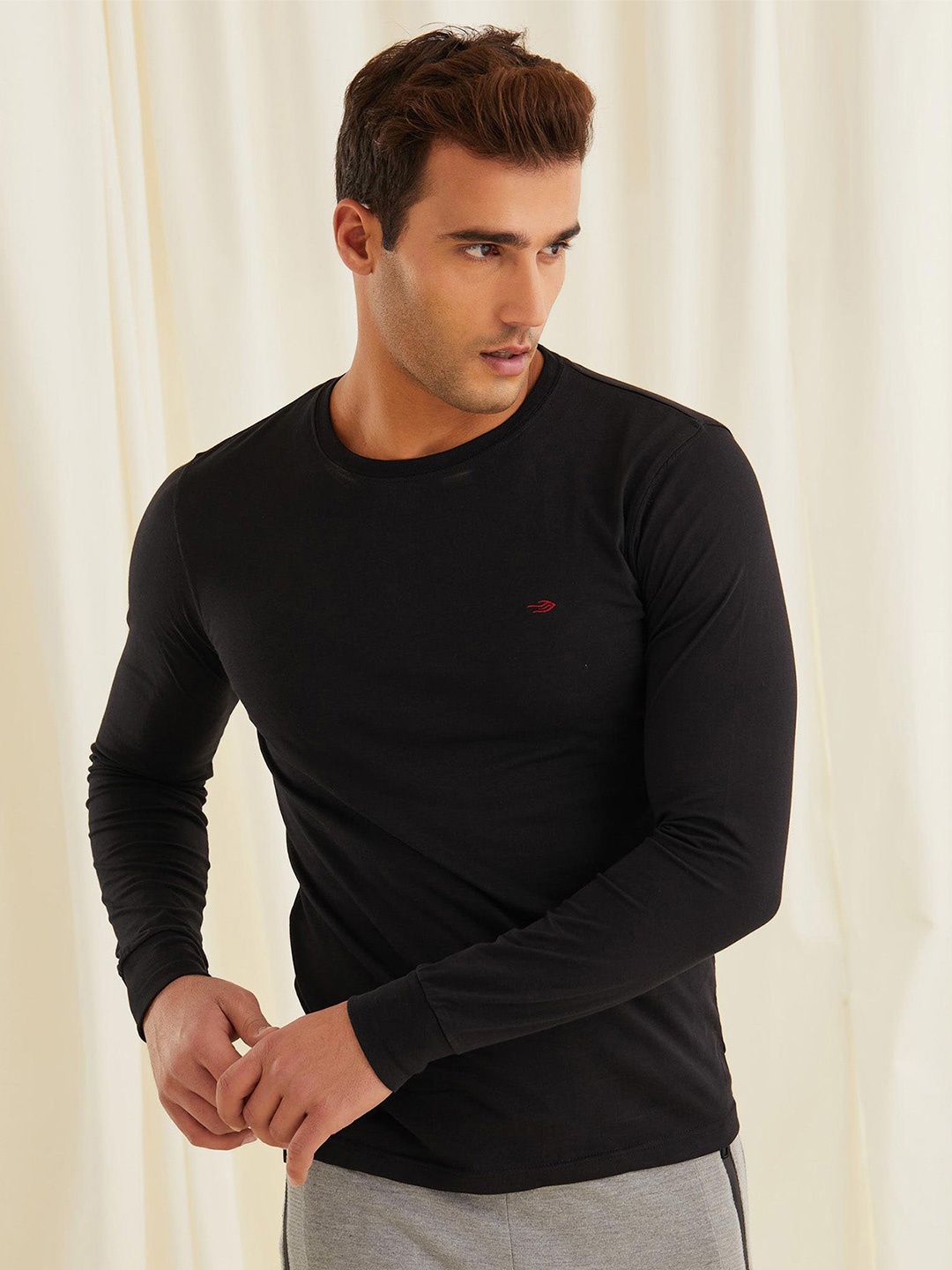 

Red Flame Men T-shirt, Black