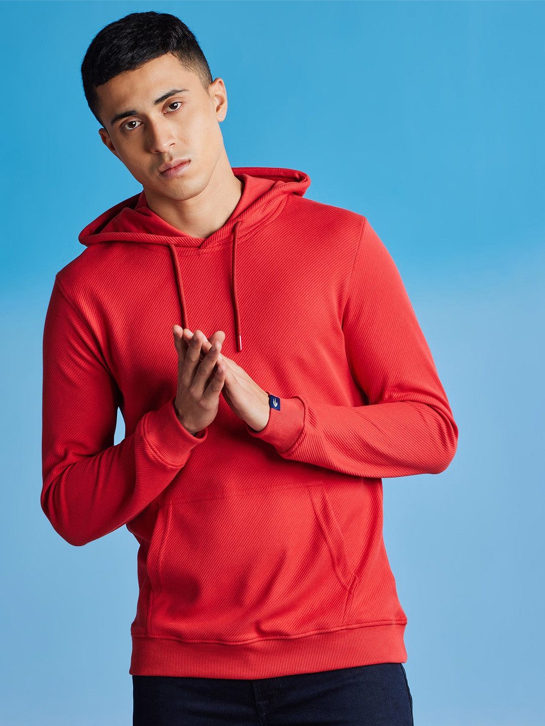 

Red Flame Men Hooded Sweatshirt