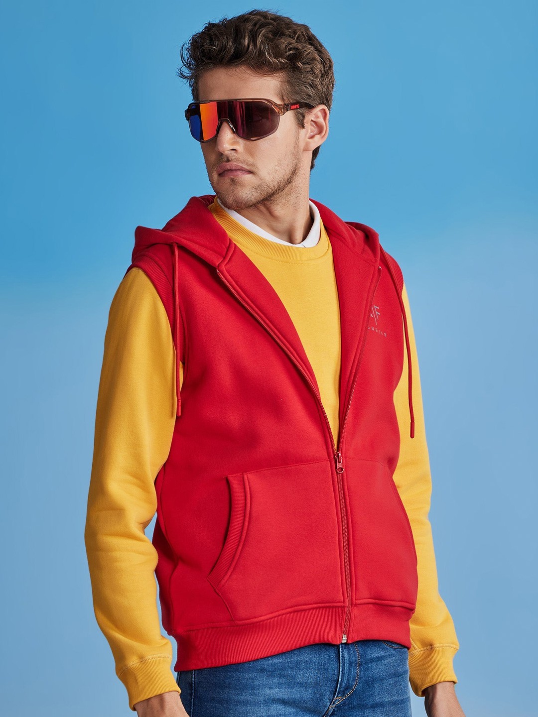 

Red Flame Men Hooded Sweatshirt
