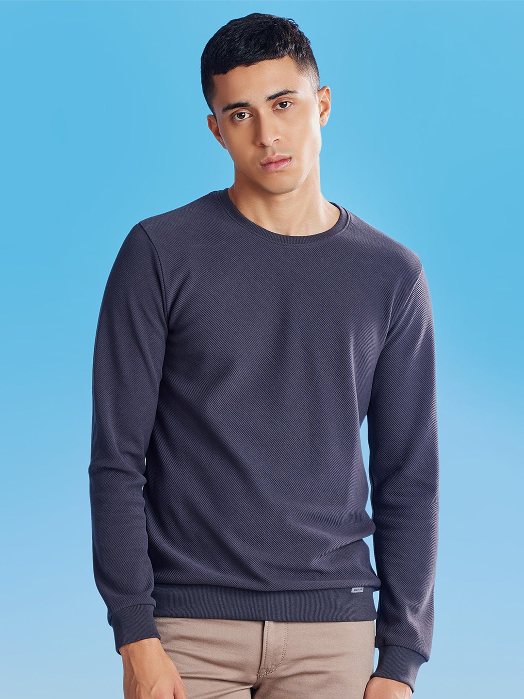 

Red Flame Men Sweatshirt, Grey