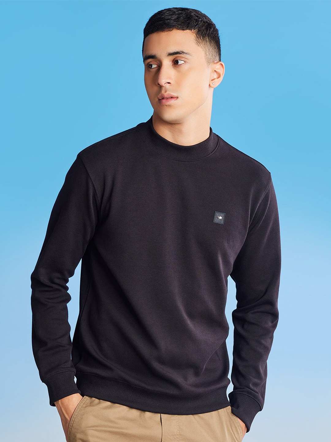 

Red Flame Men Sweatshirt, Black