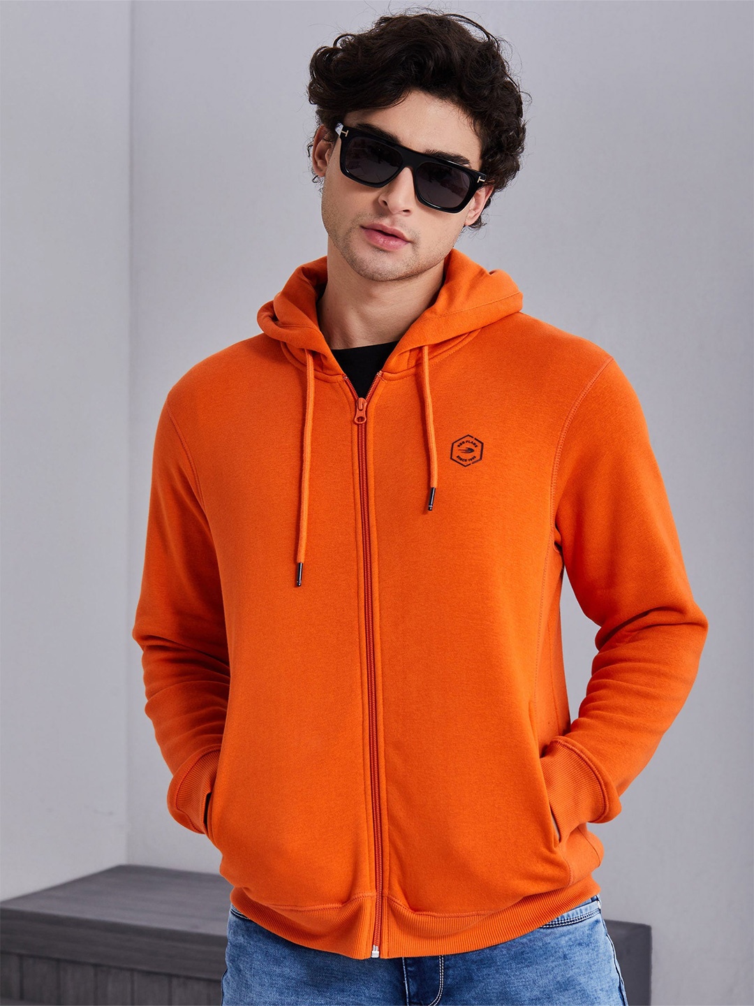 

Red Flame Men Hooded Sweatshirt, Orange