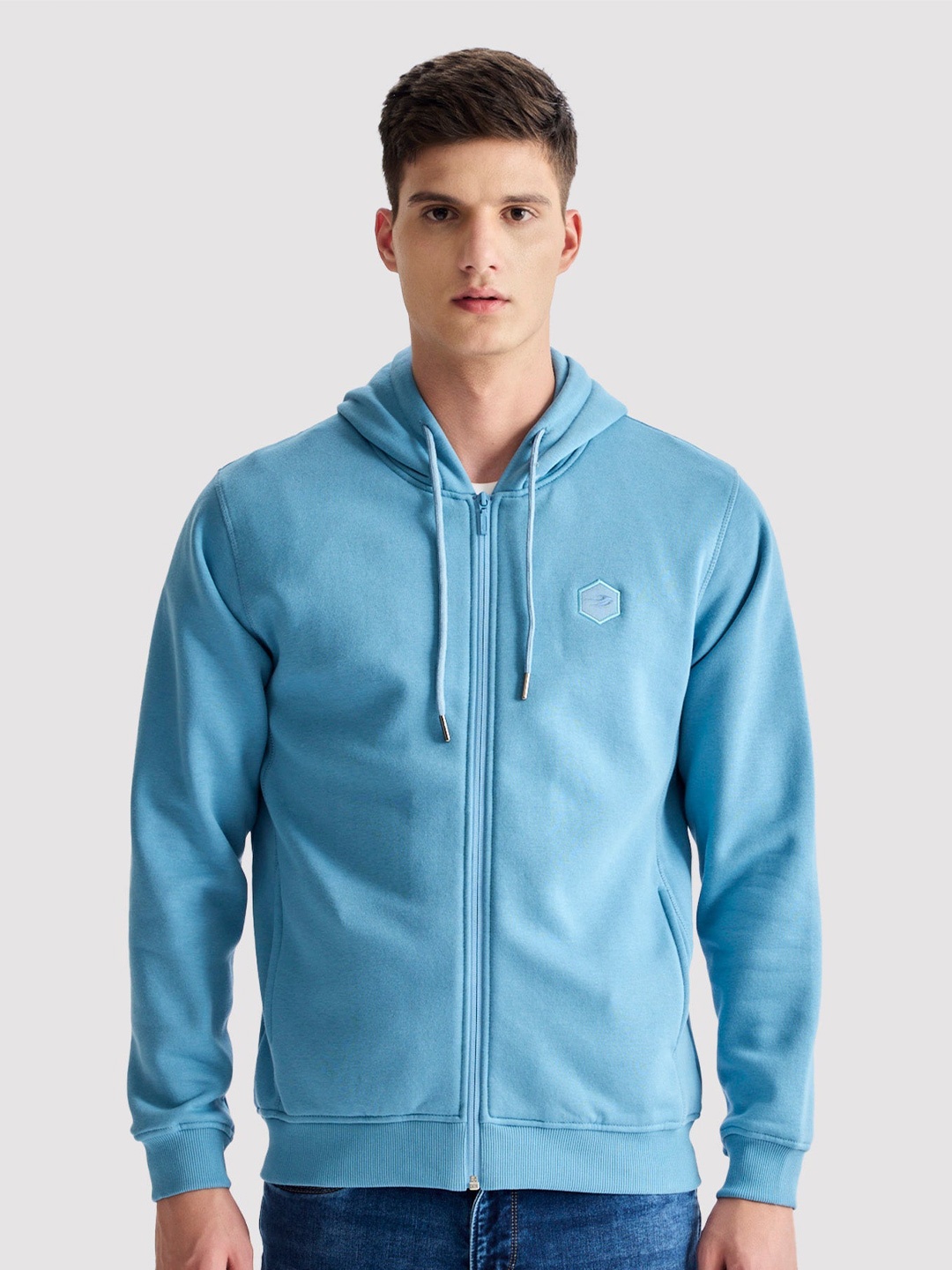 

Red Flame Men Hooded Sweatshirt, Blue