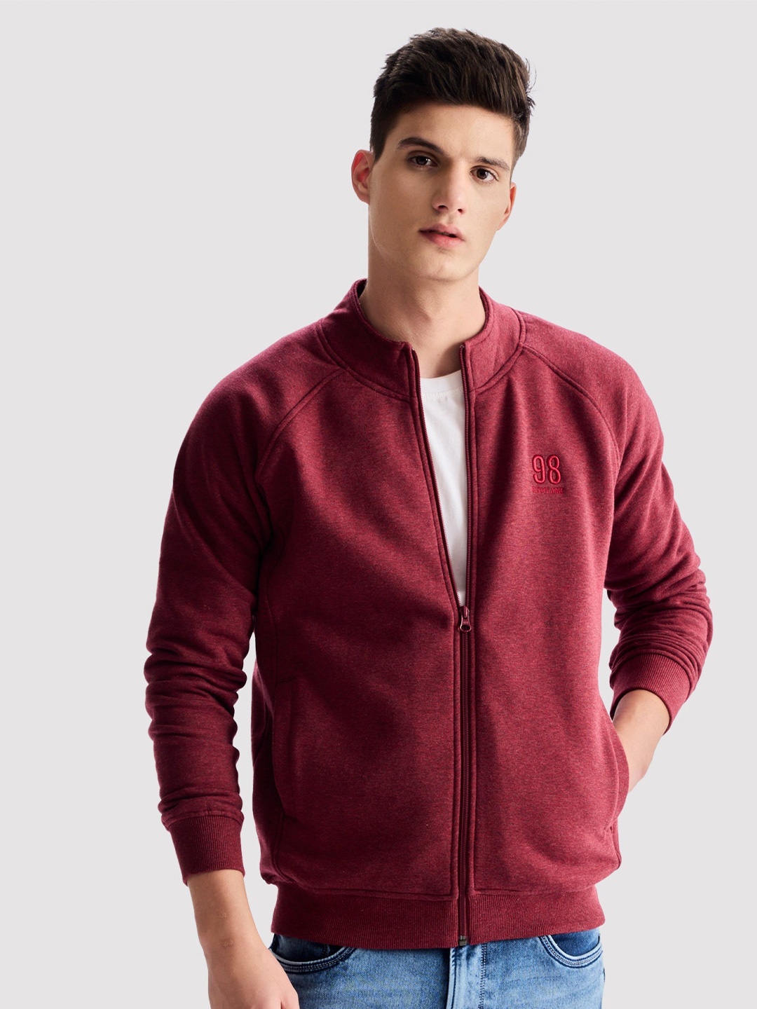 

Red Flame Men Sweatshirt, Maroon