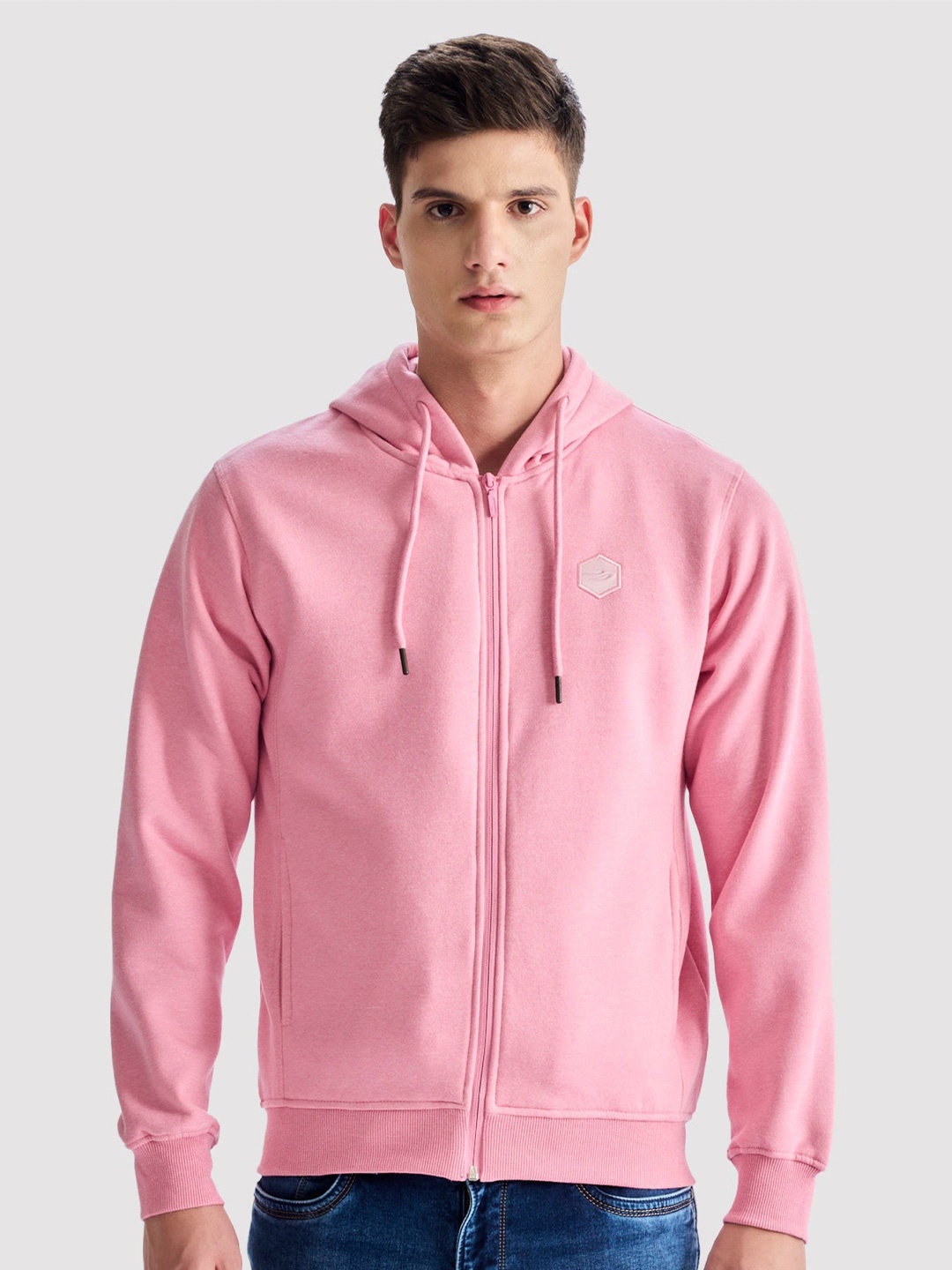 

Red Flame Men Hooded Sweatshirt, Pink