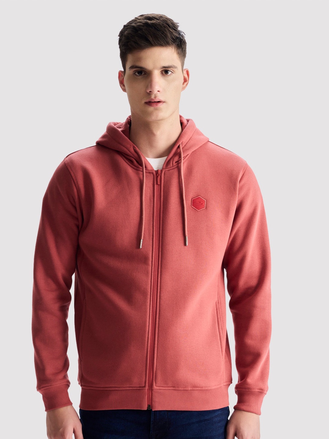 

Red Flame Men Hooded Sweatshirt, Maroon