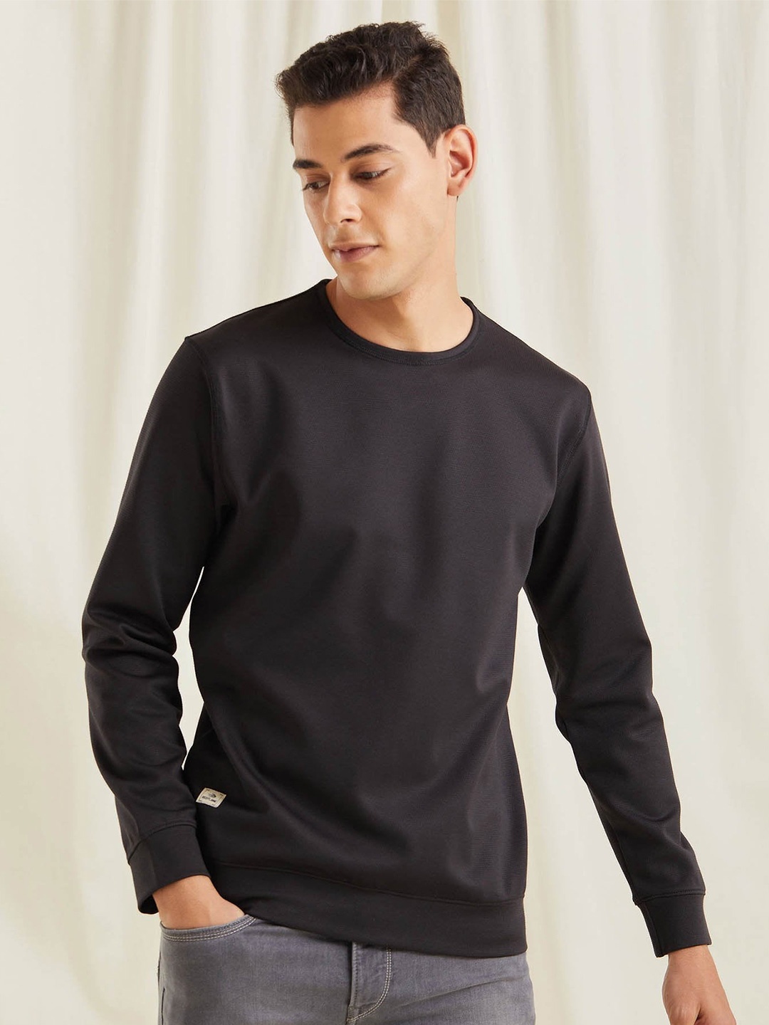 

Red Flame Men Sweatshirt, Grey