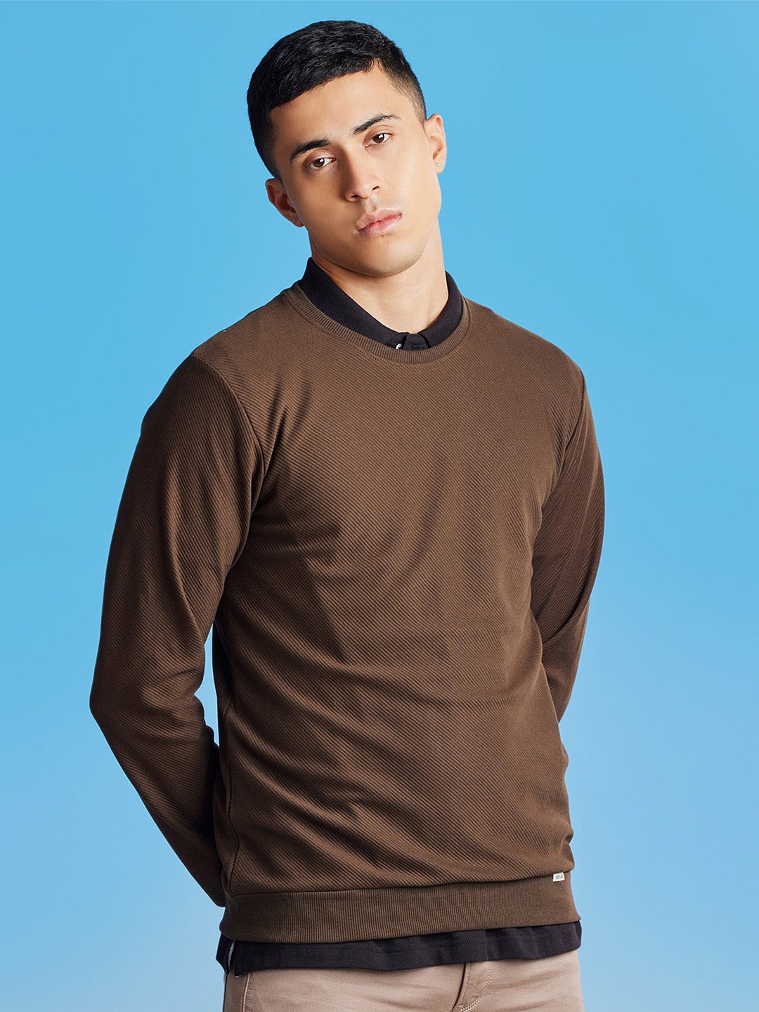 

Red Flame Men Sweatshirt, Olive